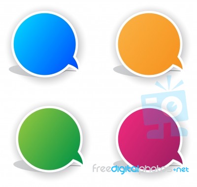 Color Sticker Stock Image