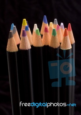 Colored Pencils Stock Photo