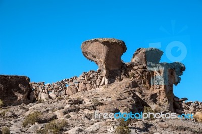 Colored Rocks Near Tupiza, Bolivia Stock Photo