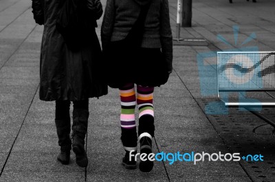 Colored Tights Stock Photo