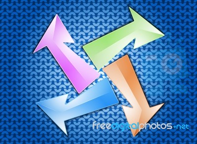 Colorful Arrows Stock Image