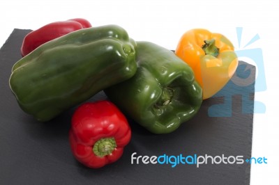 Colorful Bell Peppers Stock Photo