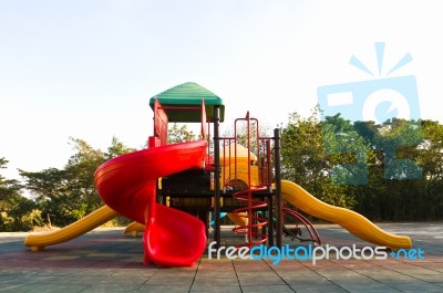 Colorful Children Playground Stock Photo