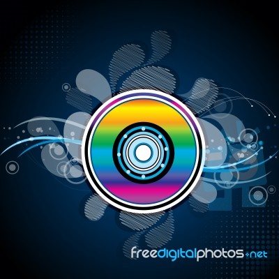 Colorful Compact Disc Stock Image