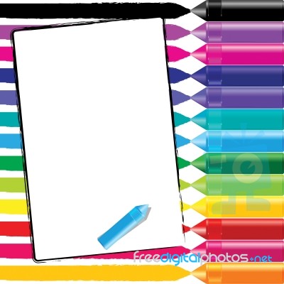 Colorful Crayon Stock Image