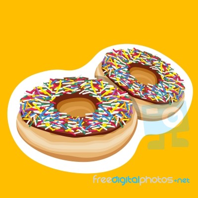 Colorful Doughnut Stock Image