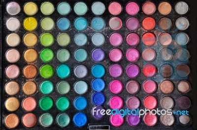 Colorful Eye Shadows Stock Photo