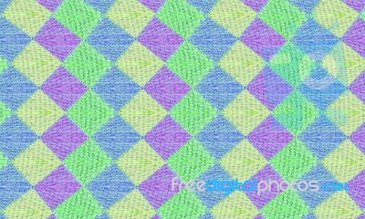 Colorful Fabric Pattern Background Stock Photo