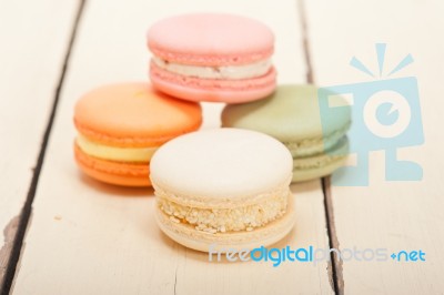 Colorful French Macaroons Stock Photo