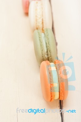Colorful French Macaroons Stock Photo