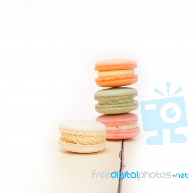 Colorful French Macaroons Stock Photo