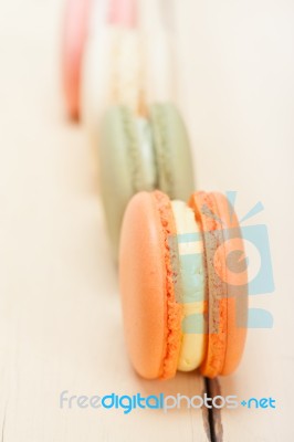 Colorful French Macaroons Stock Photo