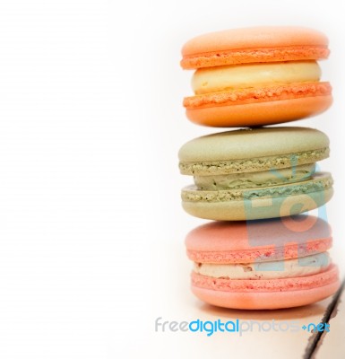 Colorful French Macaroons Stock Photo