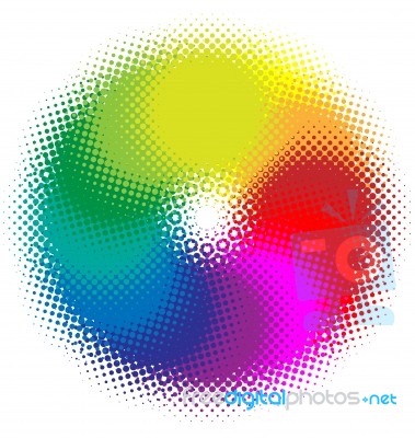 Colorful Halftone Background Stock Image