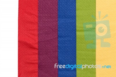Colorful Napkin Paper Background Stock Photo