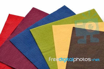 Colorful Napkins Stock Photo