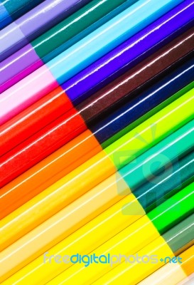 Colorful Pencils Background Stock Photo