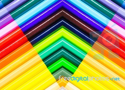 Colorful Pencils Background Stock Photo