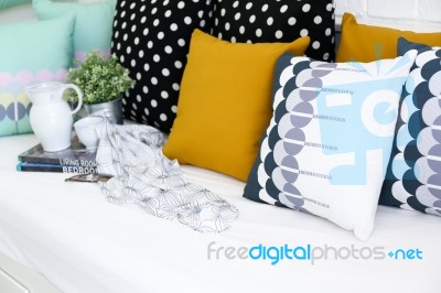 Colorful Pillows Stock Photo