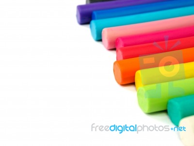 Colorful Plasticine Stock Photo