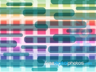 Colorful Shapes Background Means Squares And Oblongs Stock Image