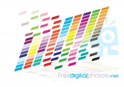 Colorful Square Background Design Stock Image
