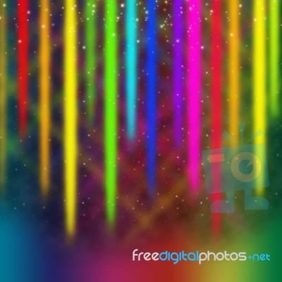 Colorful Streaks Background Means Multicolored Bands In Sky Stock Image
