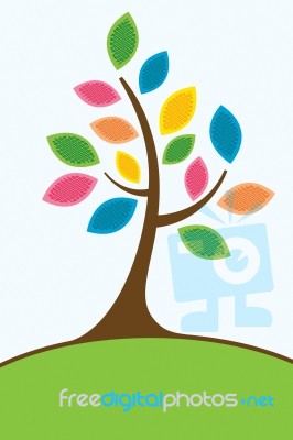 Colorful Tree Stock Image