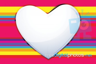 Colorful Valentine Card Stock Image