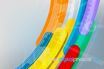 Colors Curvy Motion Graphics Concepts Stock Image