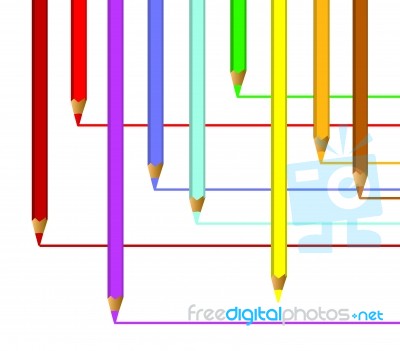 Colour Pencil Stock Photo