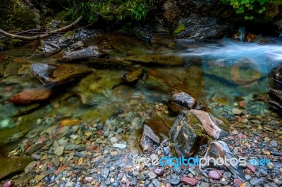 Coloured Stones In Holland Creek Stock Photo