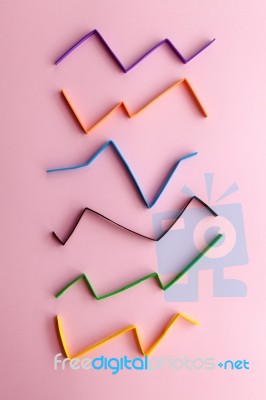 Colourful Graph Stock Photo