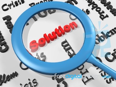 Common Solution Concept Stock Image