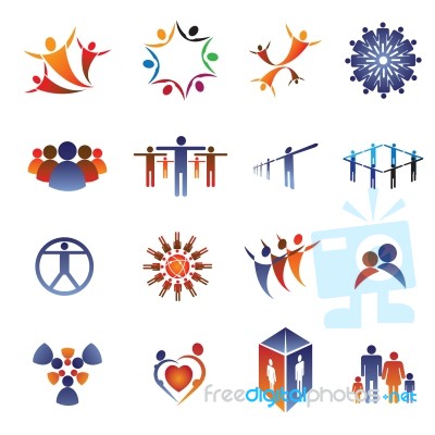 Communication Icon Set Stock Image