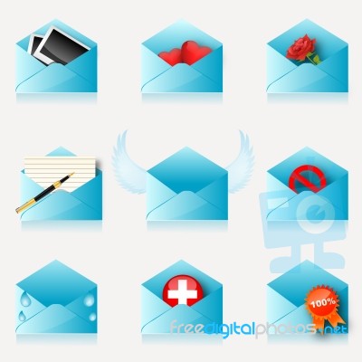 Communication Icons Stock Image