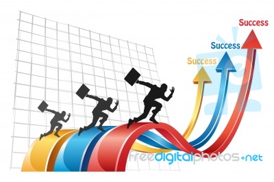 Competition To Success Stock Image