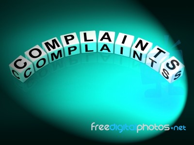 Complaints Letters Means Dissatisfied Angry And Criticism Stock Image