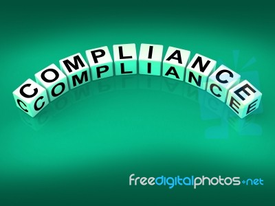 Compliance Dice Mean Agreeing To Rules And Policy Stock Image Compliance Dice Mean Agreeing To Rules And Policy Stock Image