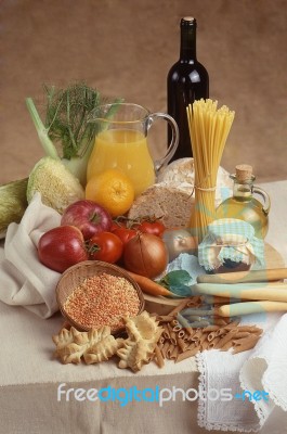 Composition Of Food Stock Photo