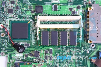 Computer Circuit Board Stock Photo