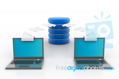 Computer Data Center Stock Image