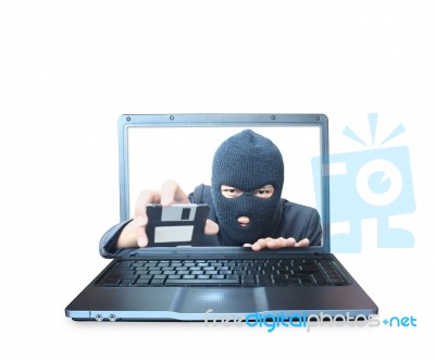 Computer Hacker Stock Photo