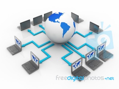 Computer Network Stock Image