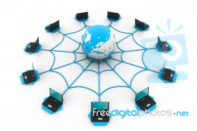 Computer Network Stock Image - Royalty Free Image ID 100185802