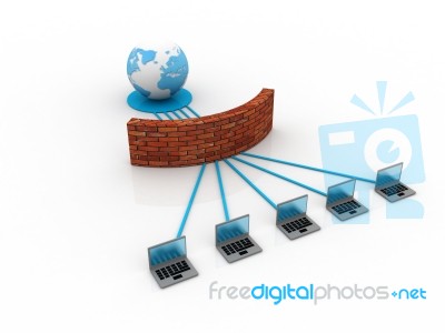 Computer Network Stock Image