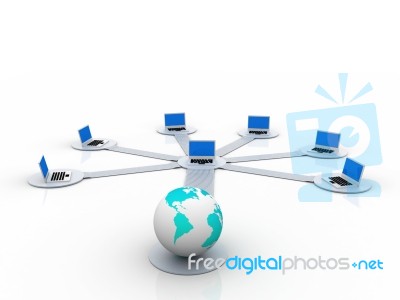 Computer Network Stock Image