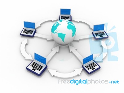 Computer Network Stock Image
