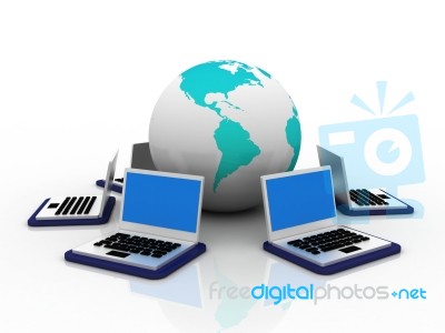 Computer Network Stock Image