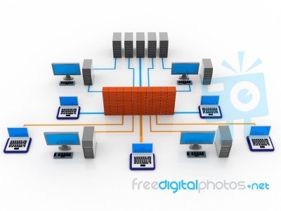 Computer Network. Stock Image